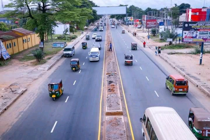 •A street in Aba during sit-at-home