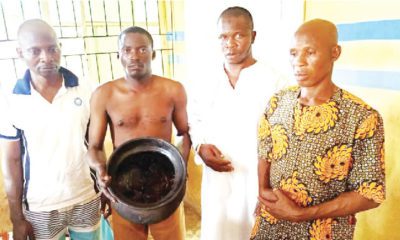 Pastor, three others caught with human skull