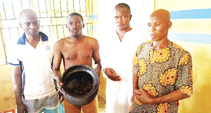 Pastor, three others caught with human skull