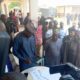 Prof. Mahmood Yakubu and other INEC officials supervising the mock accreditation exercise in Lokoja, Kogi state