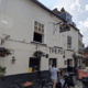 It is understood two flags were ripped from outside the Fox pub (pictured, stock image), but no other businesses on the southwest London high street were targeted