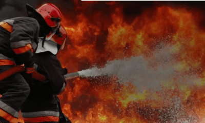 Midnight fire razes over 40 shops, kills fire serviceman at Enugu auto spare parts market