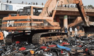 FCTA impounds, crushes 1,509 commercial motorcycles in Abuja in 5 months