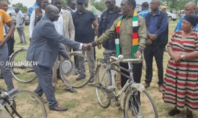 President distributes Bicycles to village heads as Christmas gift