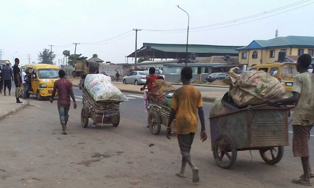Enugu govt bans 'Iron Condemn' scavengers, cart pushers, vows to prosecute offenders
