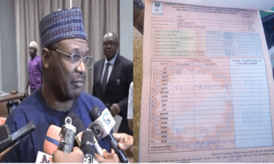 The Independent National Electoral Commission, INEC says its senior officials deployed to Kogi State, North-Central Nigeria are currently investigating the reported incident of results sheets filled in some polling units before commencement of voting exercise in Saturday’s off-cycle Governorship polls. AIT IMAGES 4 2 Some polling units result sheets filled before commencement of voting in Kogi State This follows an alarm raised by an election observer group, Yiaga Africa in respect of Polling Unit 004, Eni Ward in Ogori-Mangogo Local Government Area of the State.
