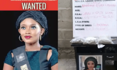 NDLEA declares ex-Beauty Queen Aderinoye wanted for drug dealing
