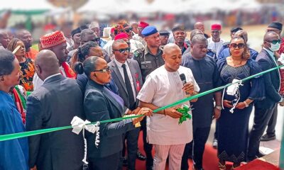 Gov Mbah unveils ultramodern pavilion built by Enugu South LG Council