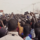 JUST IN: Minna residents protest high cost of living, block roads