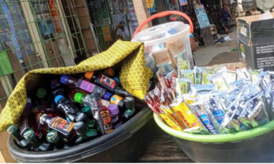 • Protesters at the National Assembly Complex Abuja on Wednesday