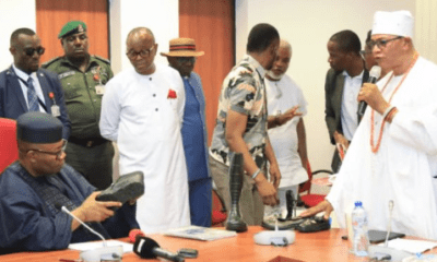 The President of the Senate, Godswill Obot Akpabio has pledged the support of the National Assembly for Nigerian manufacturers to make the manufacturing industry flourish. Akpabio made the pledge on Wednesday when the Executive of the Manufacturers Association of Nigeria(MAN) paid him a courtesy visit in his office.
