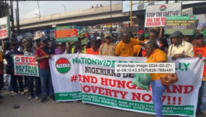 Protesting Lagos youths