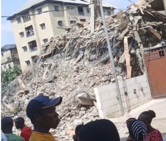 Many feared trapped as five-storey building collapses in Anambra