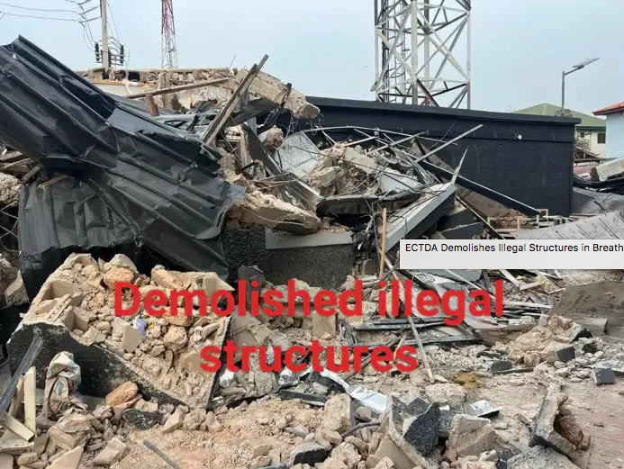 Citing multiple illegalities, Enugu Agency demolishes illegal structure at Restaurant