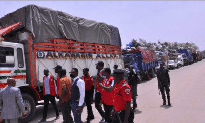 EFCC impounds 21 food-loaded trucks heading to neighbouring countries