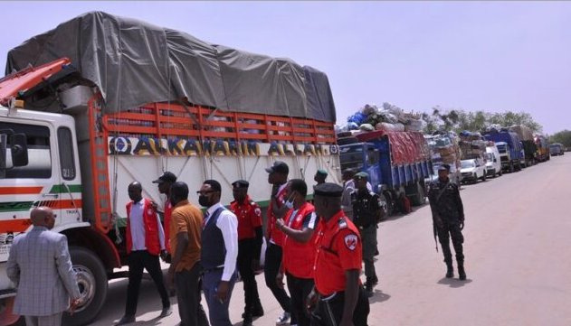 EFCC impounds 21 food-loaded trucks heading to neighbouring countries