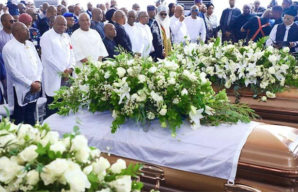 Tears as Herbert Wigwe, wife, son are buried