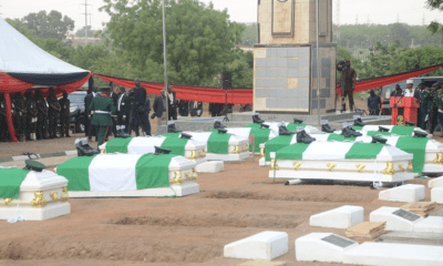 Military buries 17 personnel killed in Delta