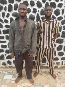 Enugu Police arrest two ‘one chance’ robbery, kidnap, fraud suspects, rescue female Victim