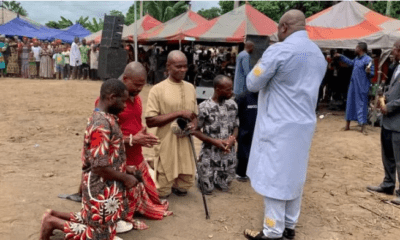 Five native doctors repent, surrender shrines 