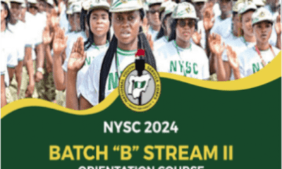 NYSC 2023 BATCH "B" STREAM II ORIENTATION COURSENYSC 2024 BATCH "B" STREAM II ORIENTATION COURSE (REQUIREMENTS)