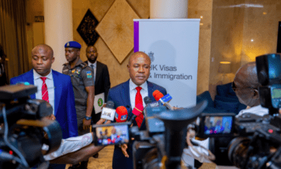 Gov Mbah commends prompt services at Enugu UK Visa Centre, woos more foreign missions