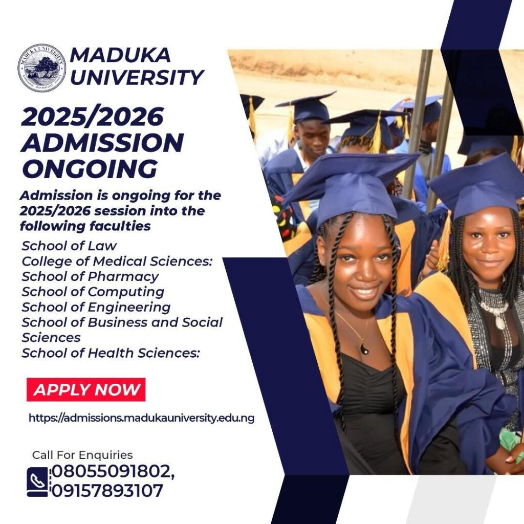 Maduka University Advert